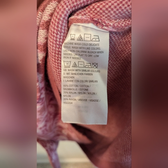 Isaac Mizrahi Pink Floral Tunic Length Cardigan Sweater Size 3X NWOT - Picture 4 of 4